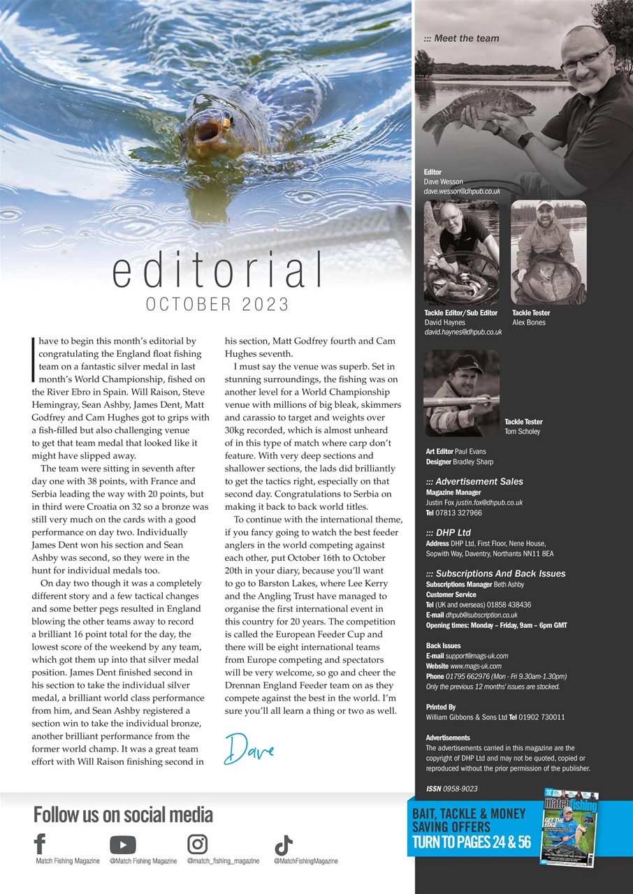 Match Fishing Preview Pages