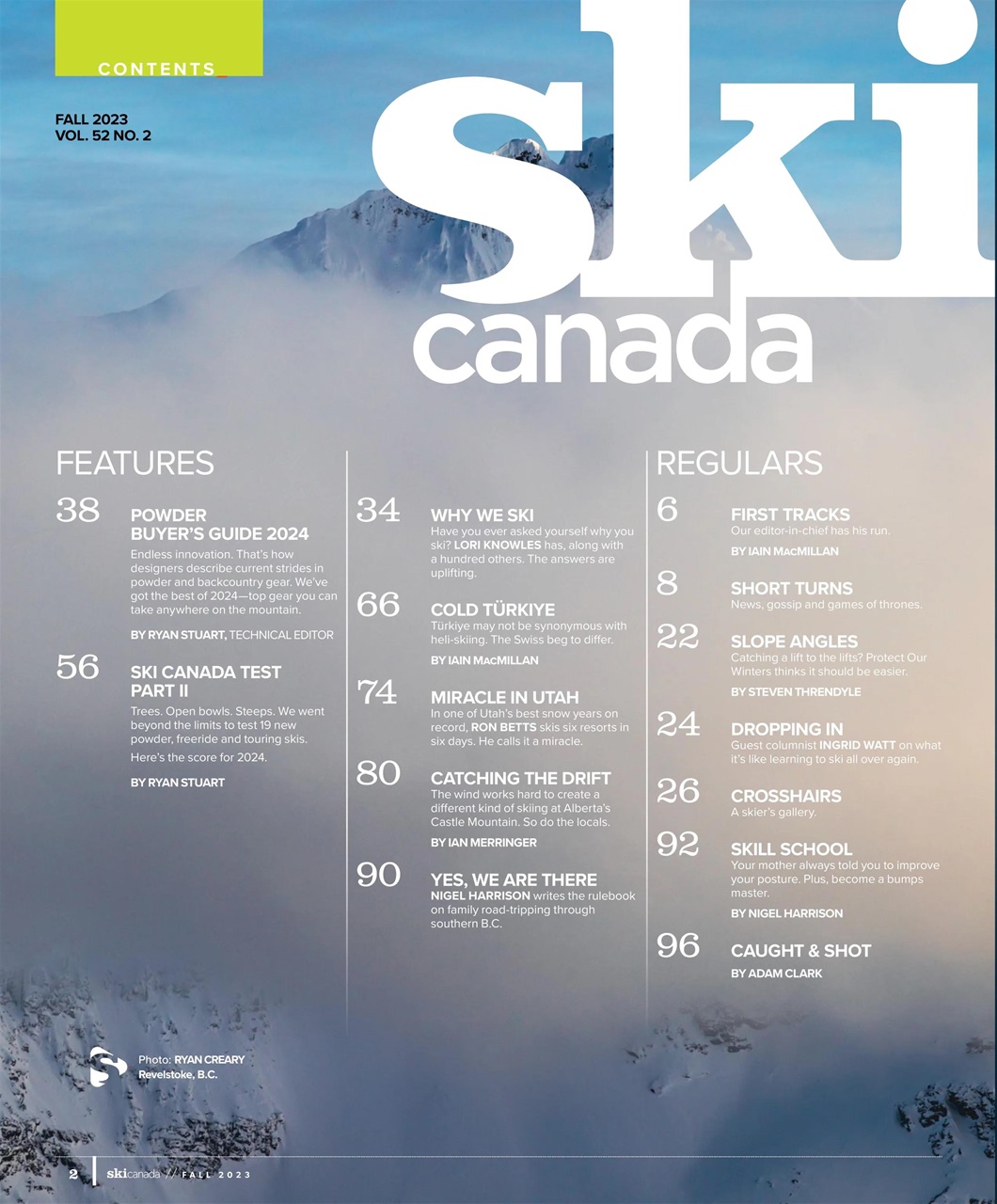Ski Canada Preview Pages