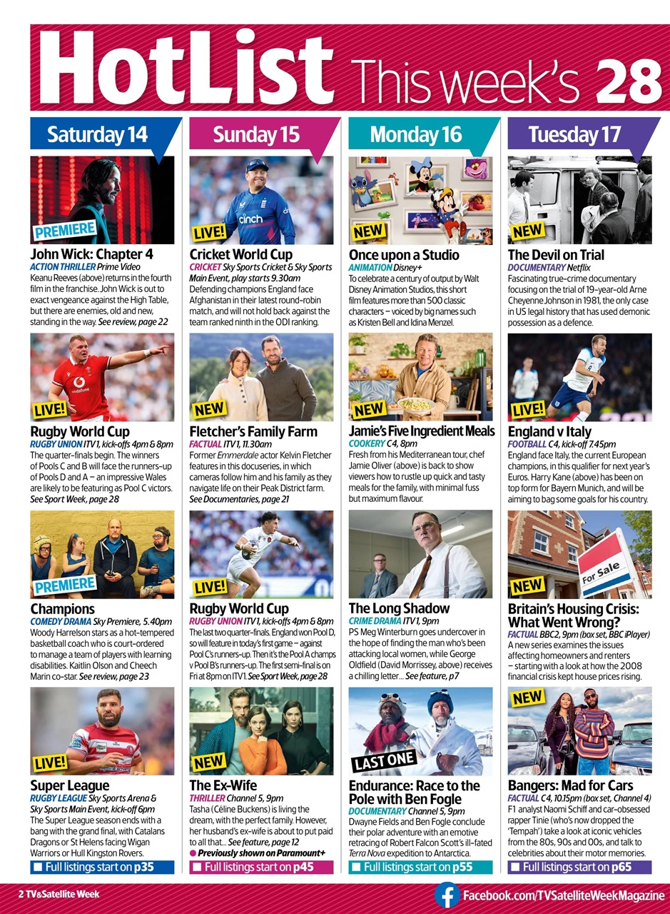 TV & Satellite Week Preview Pages