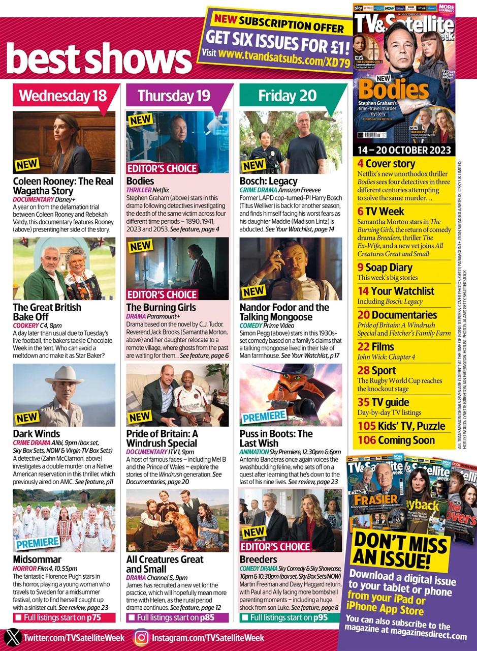 TV & Satellite Week Preview Pages