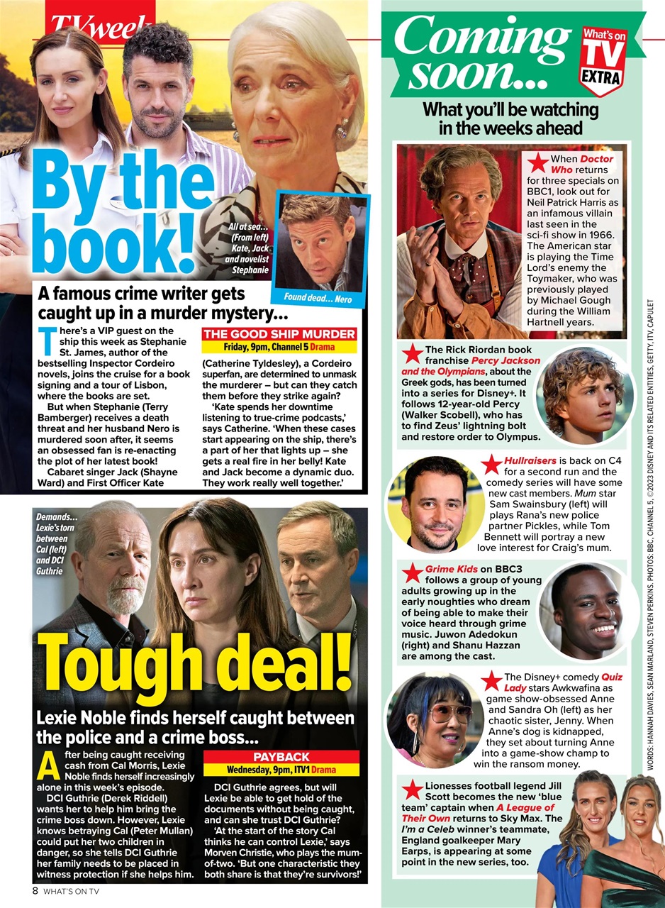 What's on TV Preview Pages