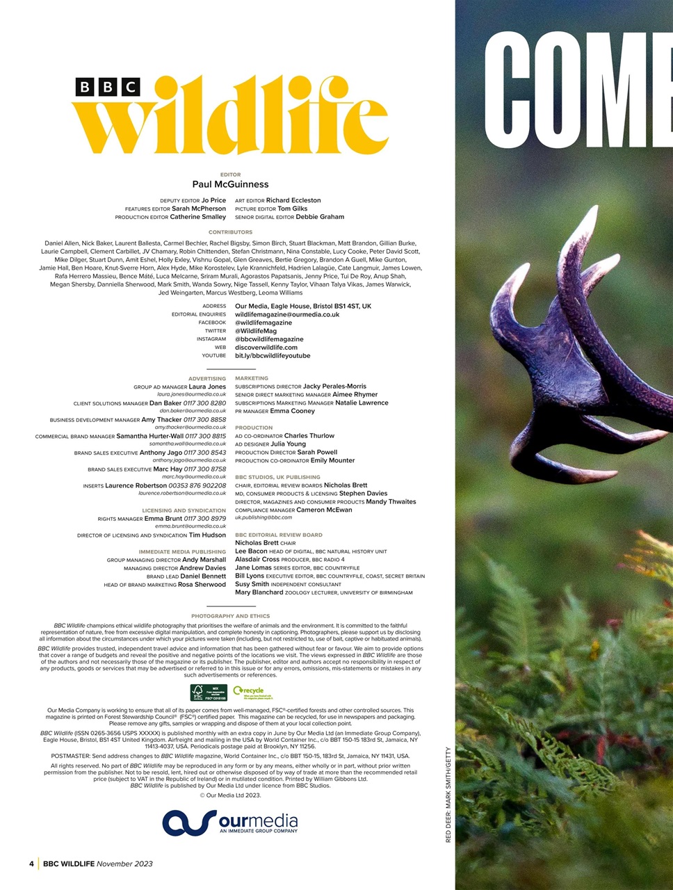 BBC Wildlife Magazine Preview Pages