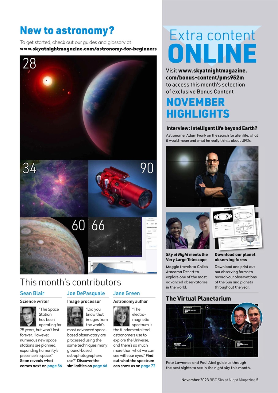 BBC Sky at Night Magazine Preview Pages