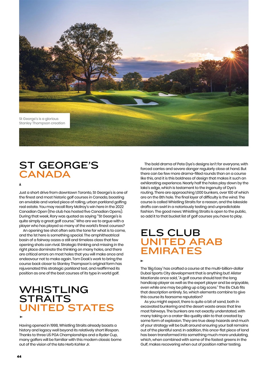 Golf Monthly Preview Pages