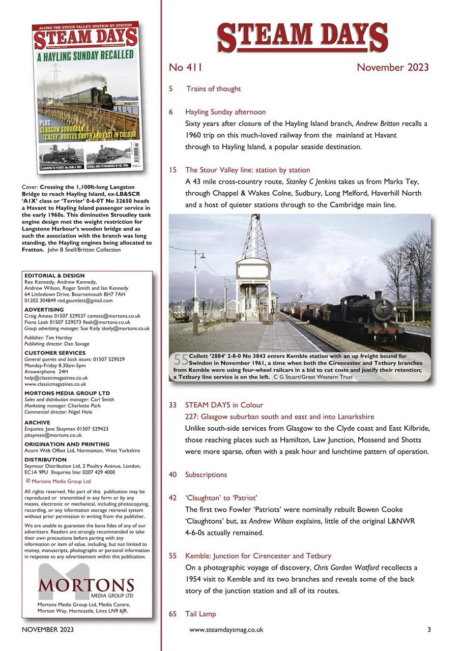 Steam Days Preview Pages