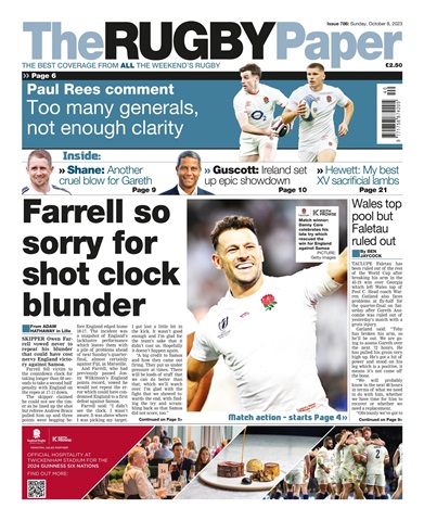 The Rugby Paper issue 8th October 2023