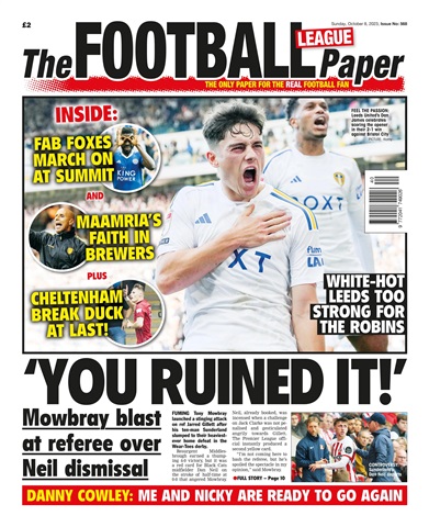 The Football League Paper issue 8th October 2023