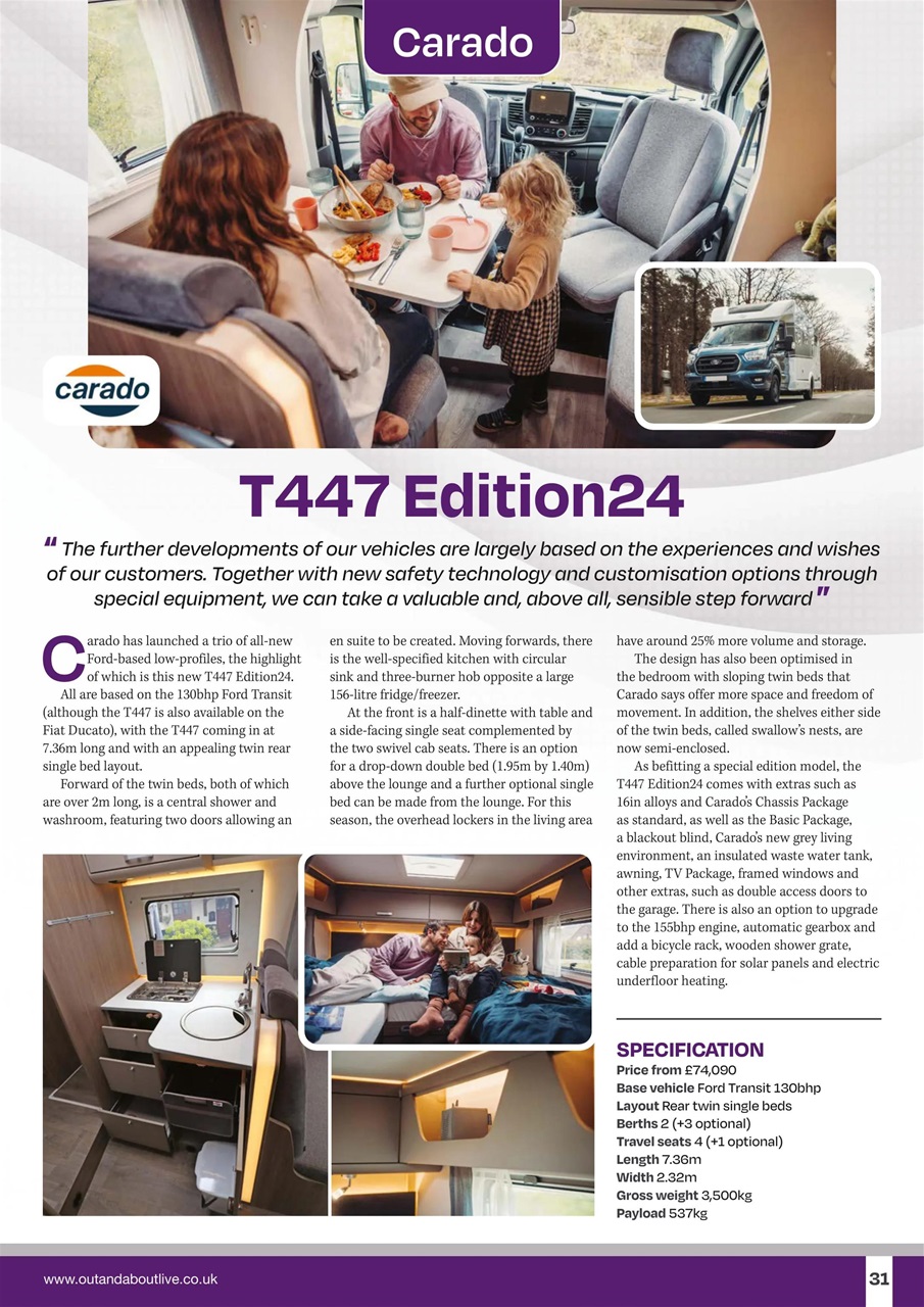 What Motorhome magazine Preview Pages