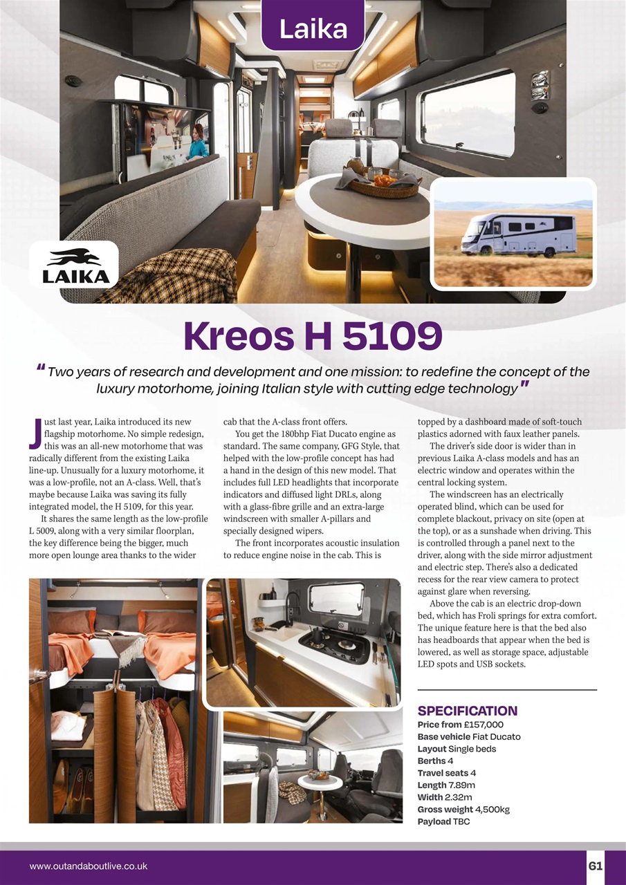 What Motorhome magazine Preview Pages