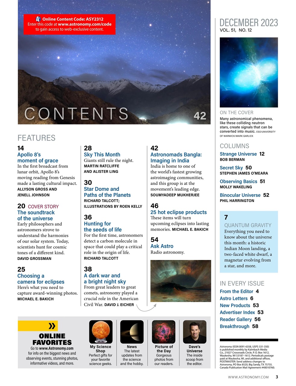 Astronomy Preview Pages