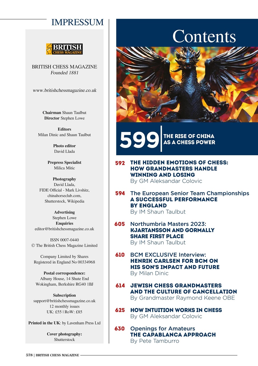 British Chess Magazine Preview Pages
