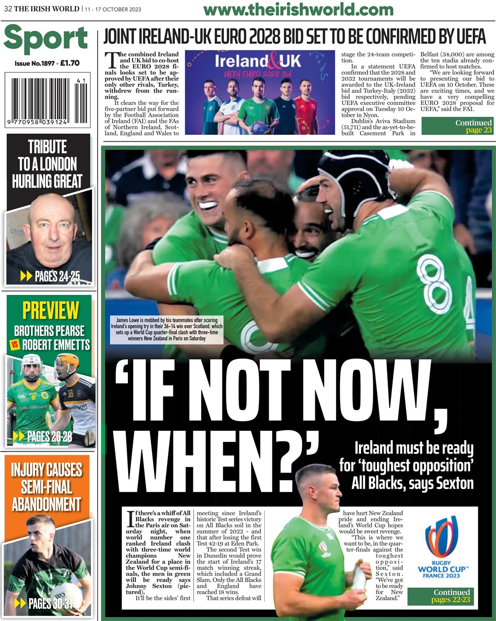 Irish World Preview Pages