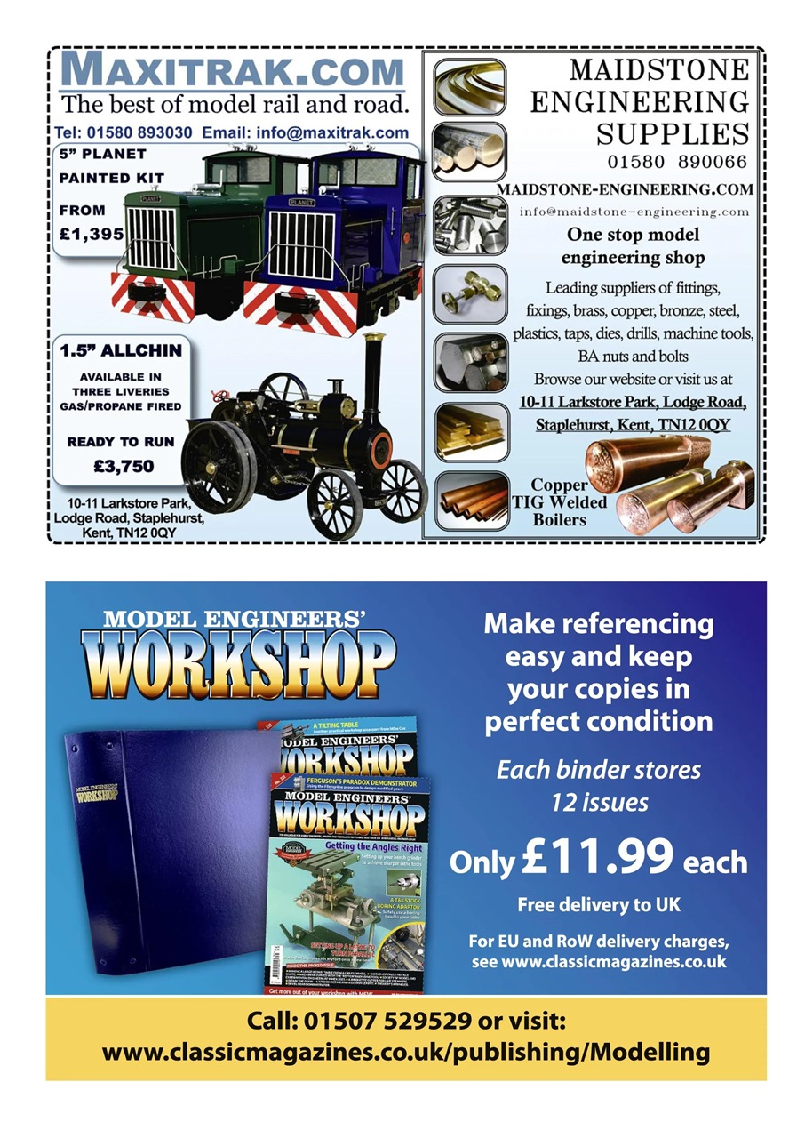 Model Engineer & Workshop Magazine Preview Pages