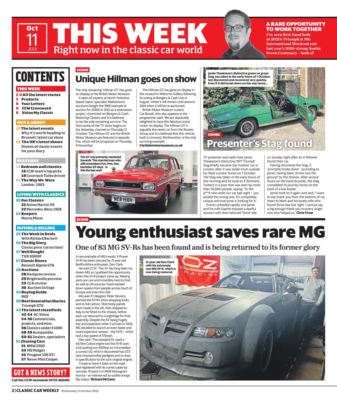 Classic Car Weekly Preview Pages