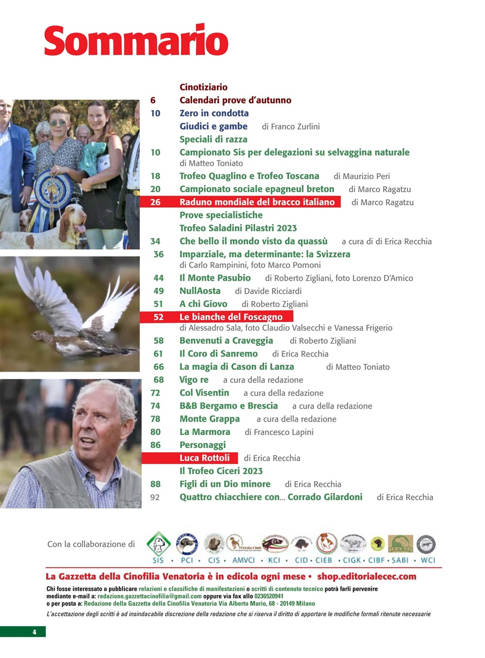 La Gazzetta Della Cinofilia Venatoria Preview Pages