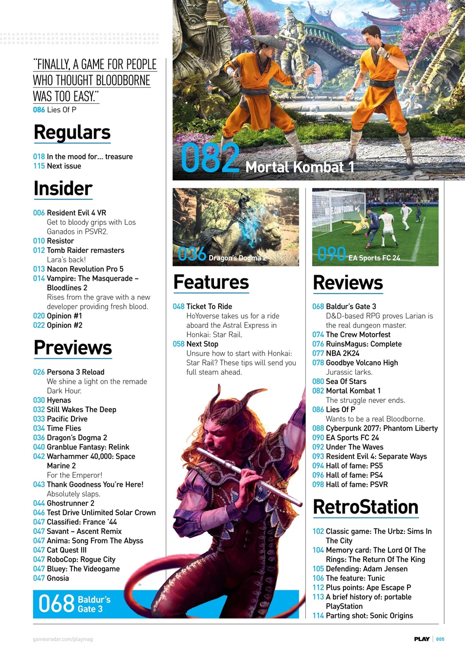 PLAY Magazine Preview Pages