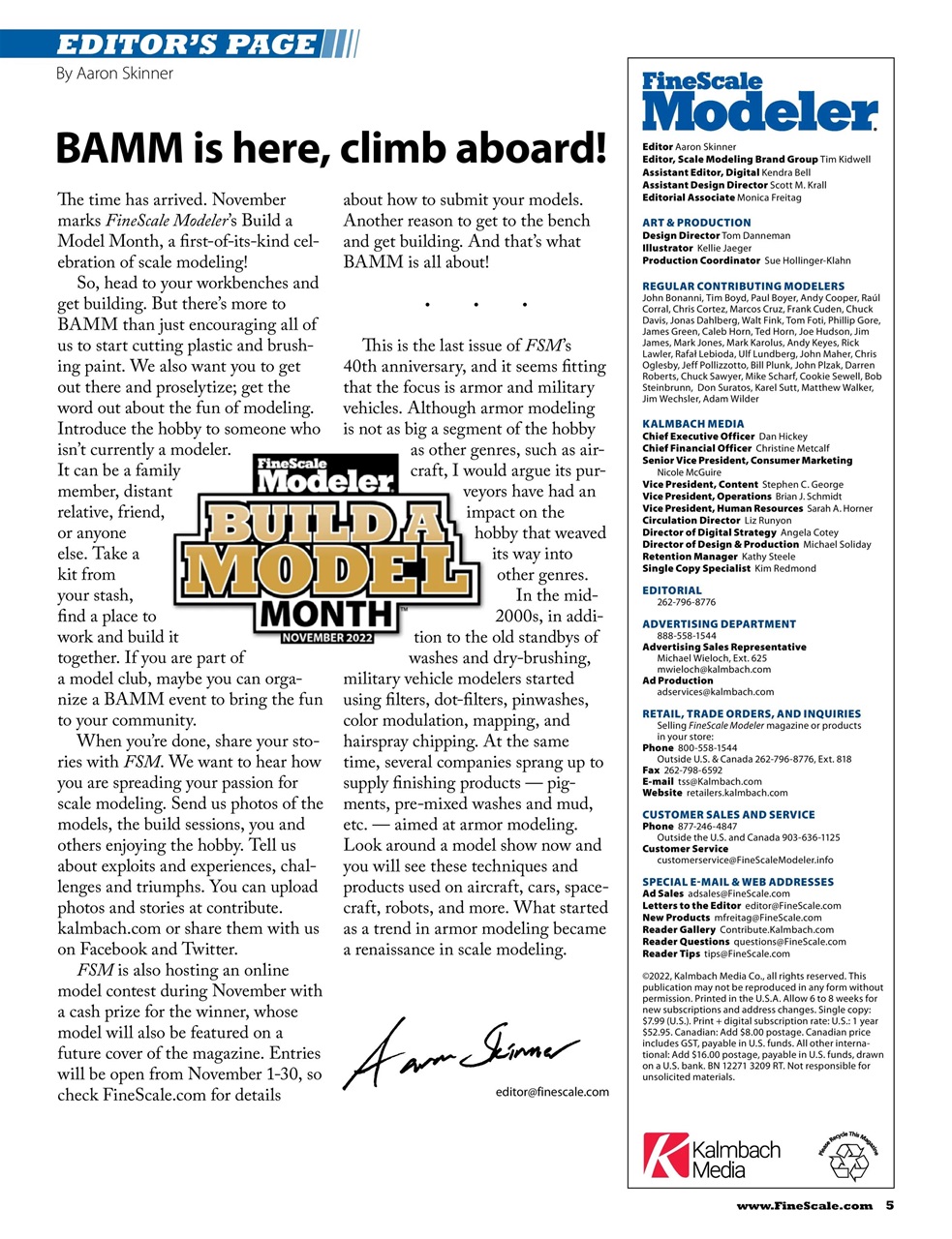 FineScale Modeler Preview Pages