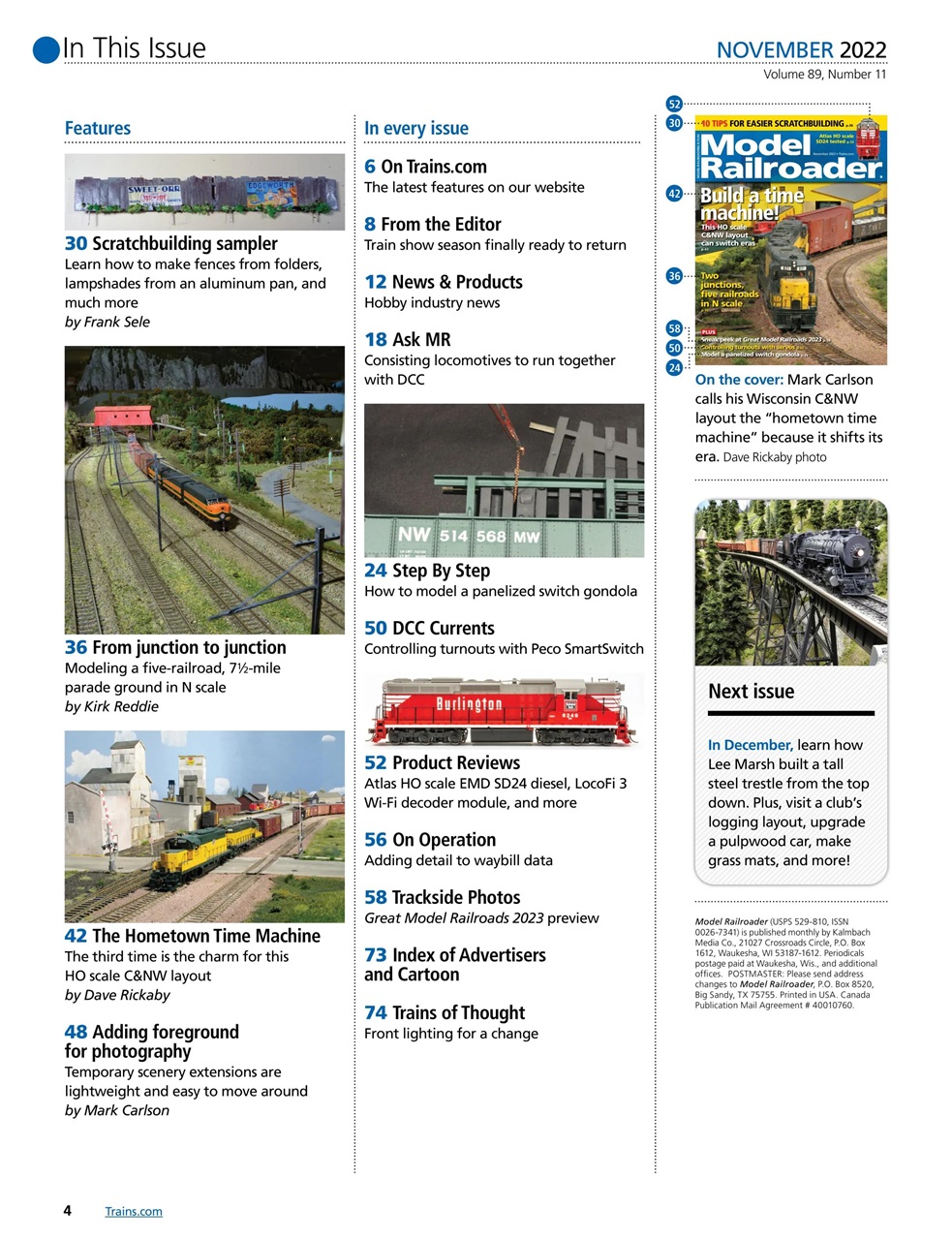 Model Railroader Preview Pages