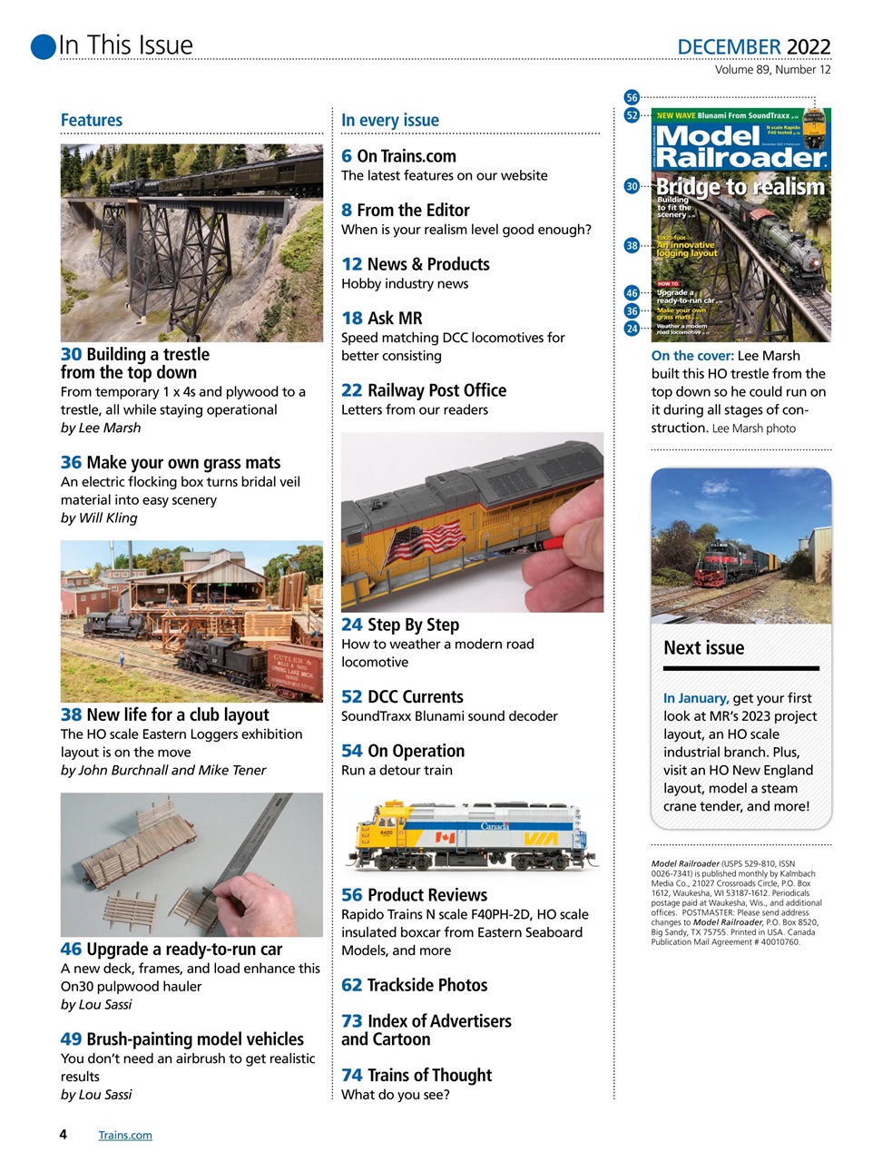 Model Railroader Preview Pages