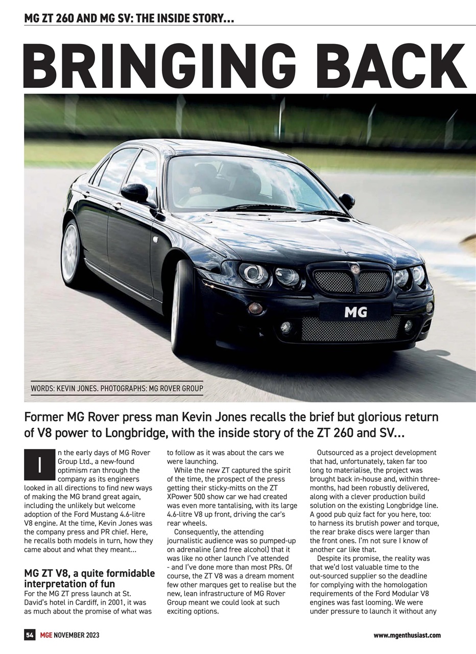 MG Enthusiast Preview Pages