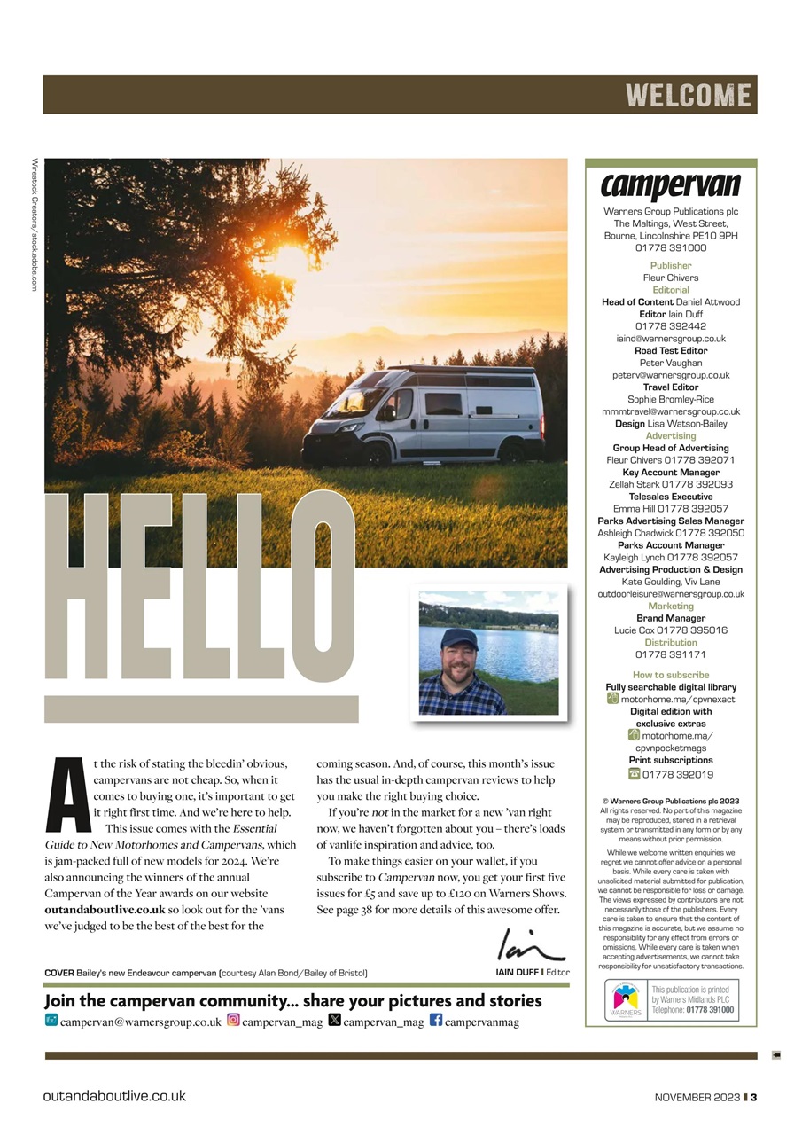 Campervan Preview Pages