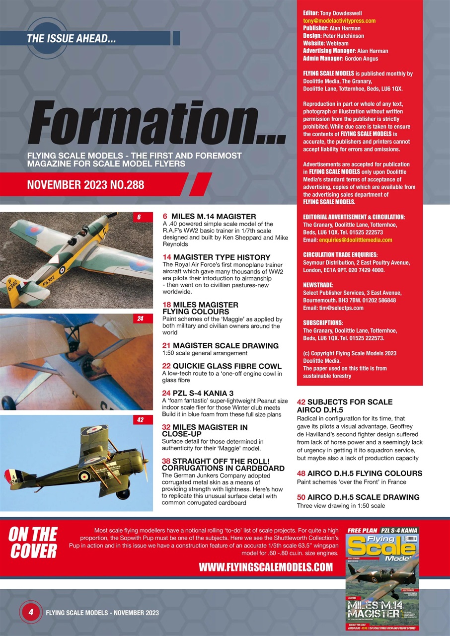 Radio Control Model Flyer Preview Pages