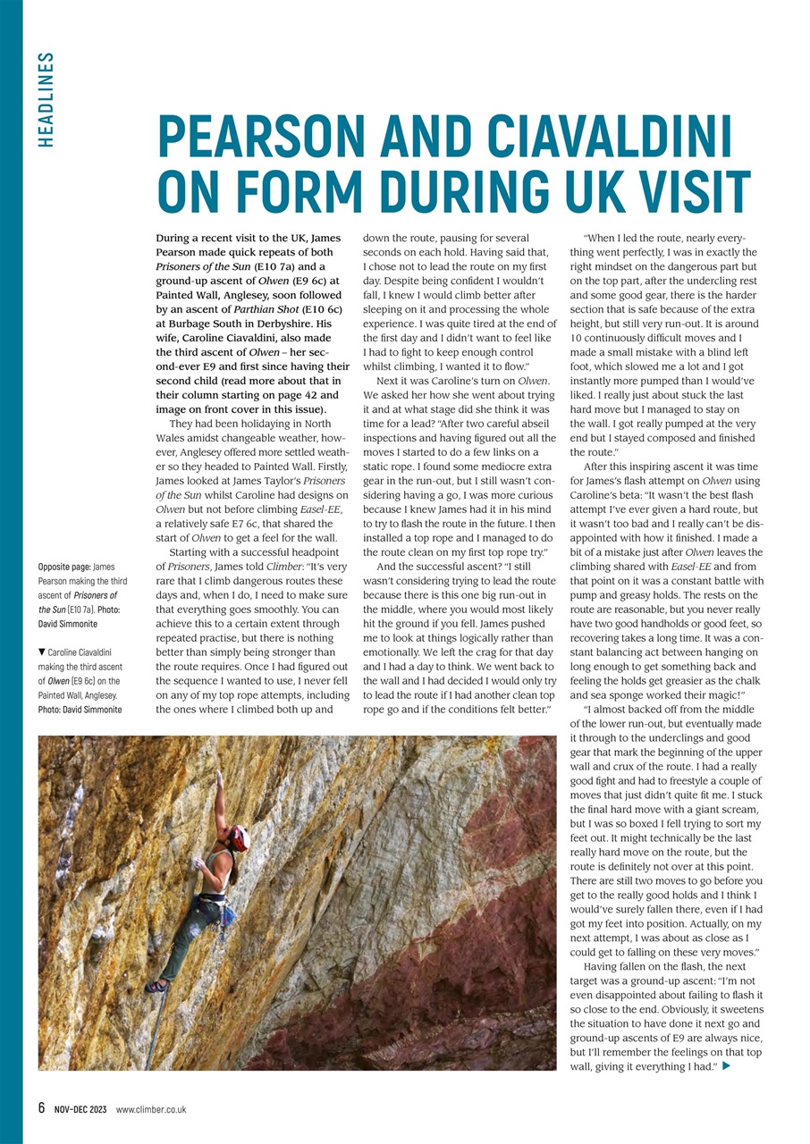 Climber Preview Pages