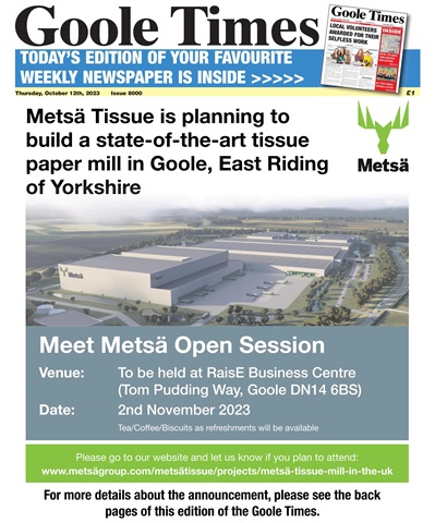 Goole Times issue October 12th 2023