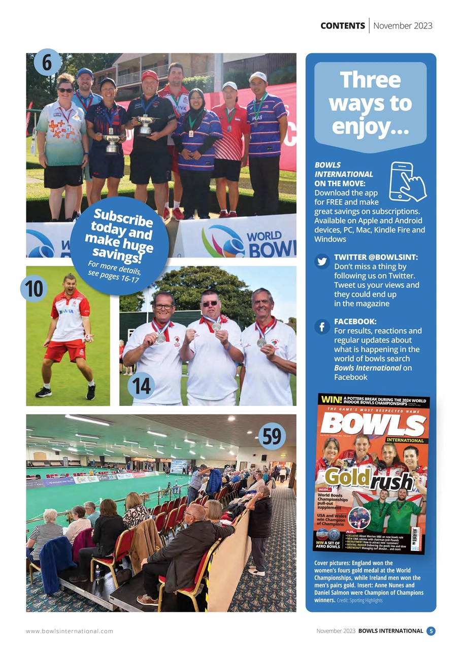 Bowls International Preview Pages