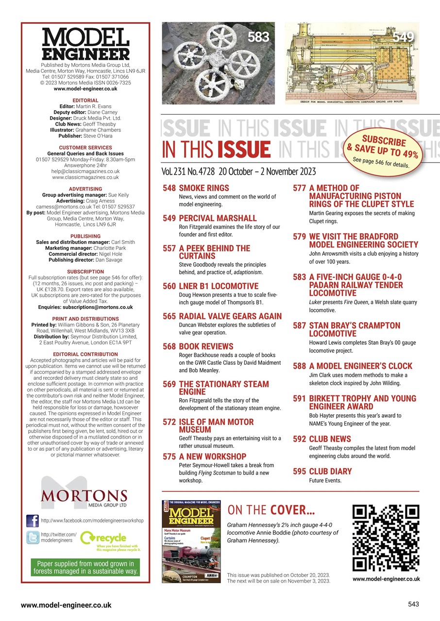 Model Engineer Preview Pages