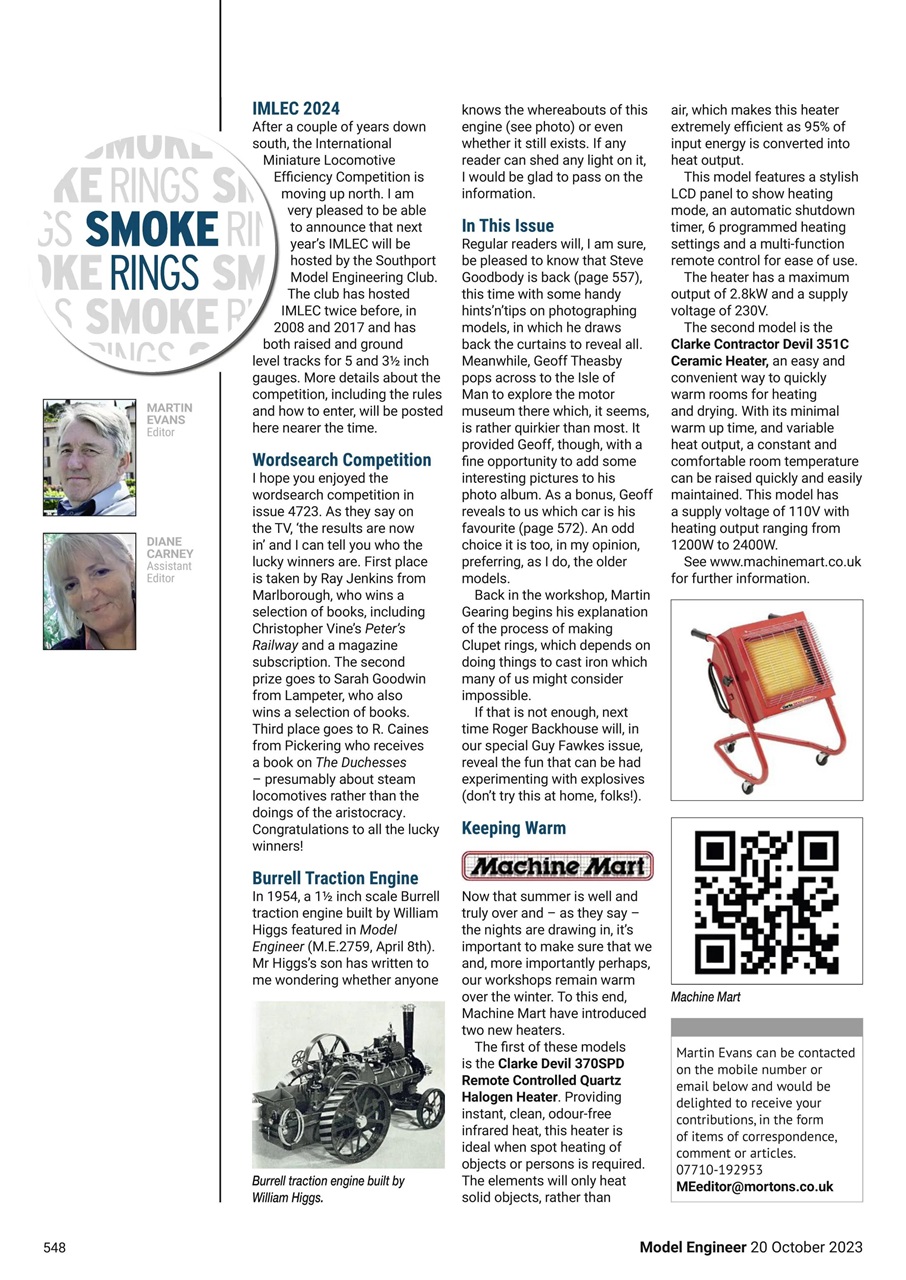 Model Engineer Preview Pages