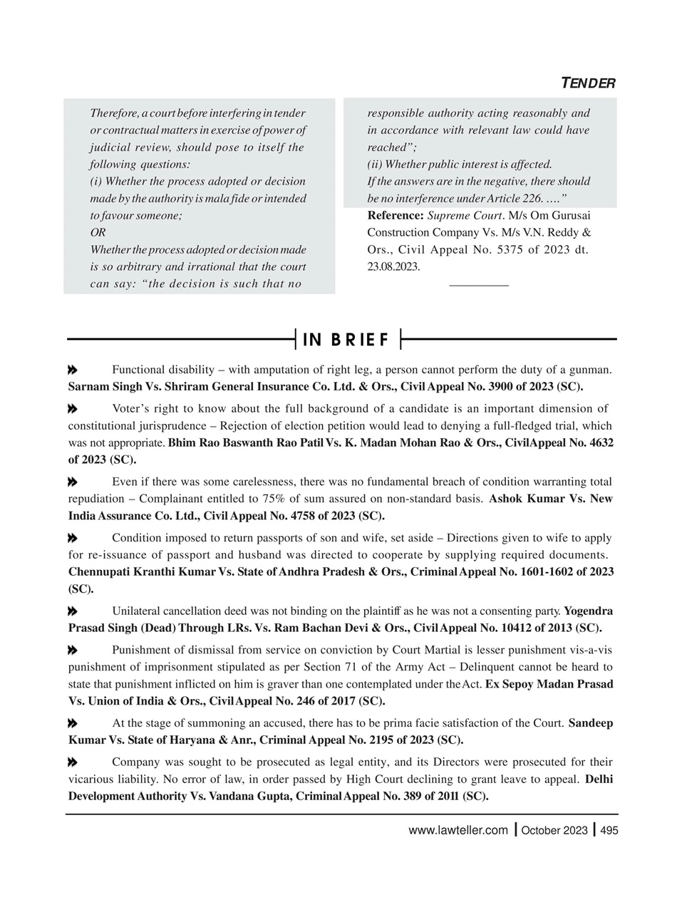 Lawteller – A Legal Awareness Magazine Preview Pages