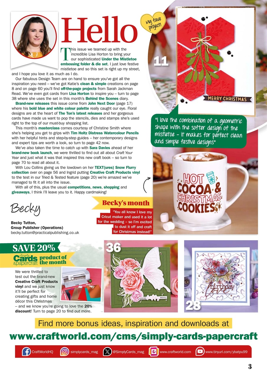 Simply Cards & Papercraft Preview Pages