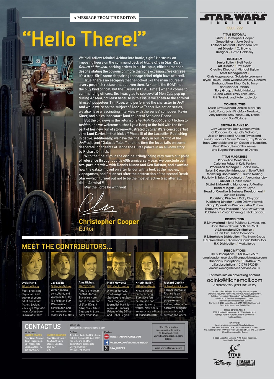 Star Wars Insider Preview Pages