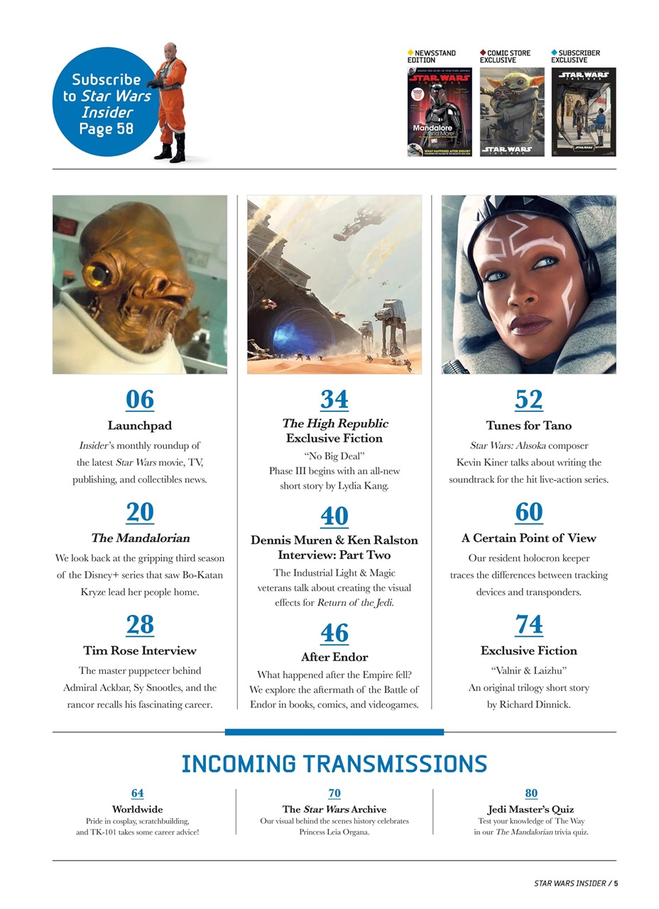 Star Wars Insider Preview Pages