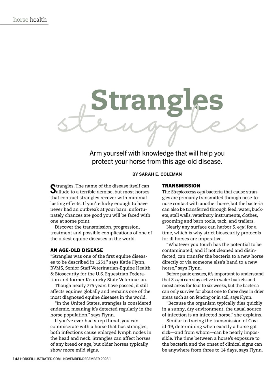 Horse Illustrated Magazine Preview Pages