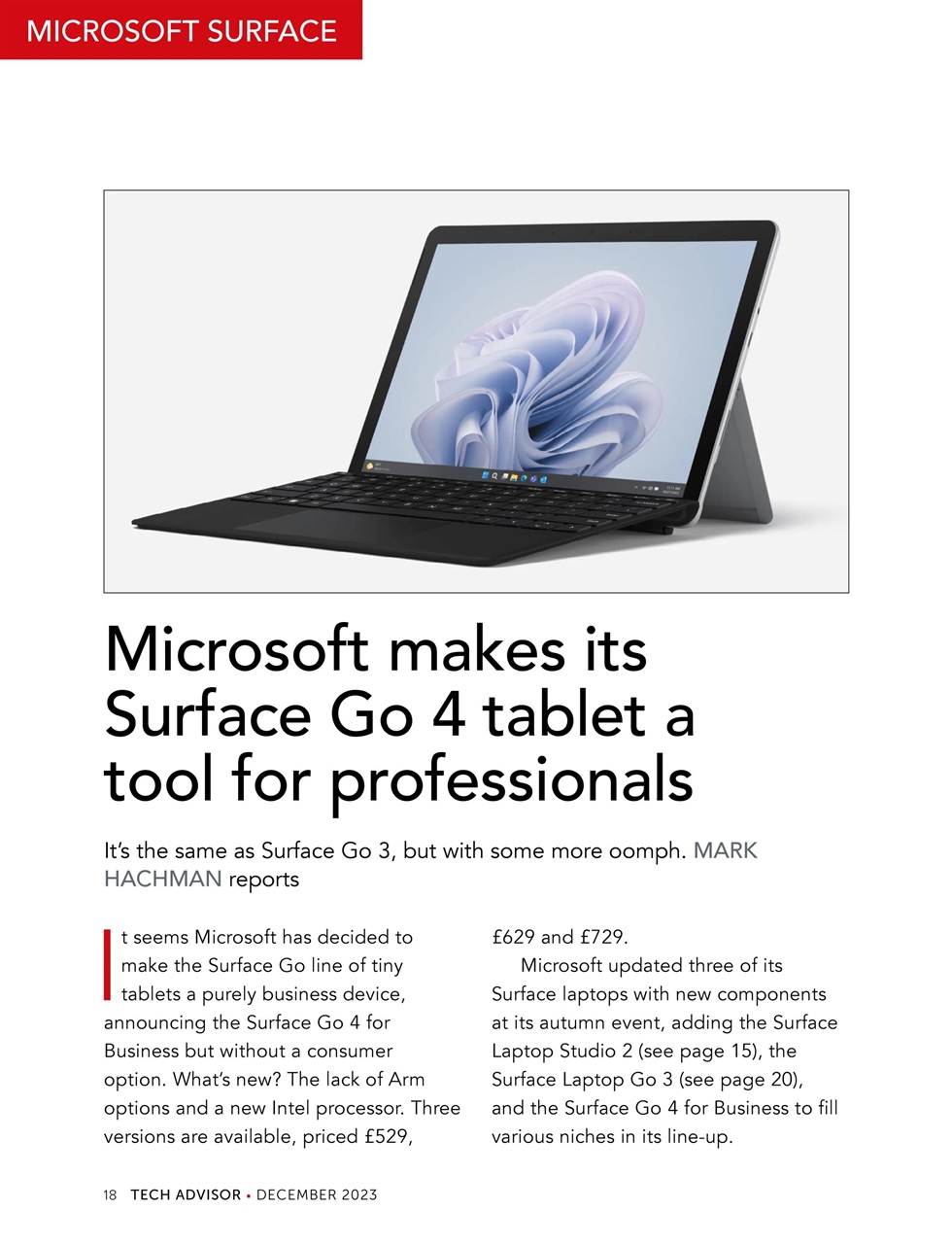 Tech Advisor Preview Pages