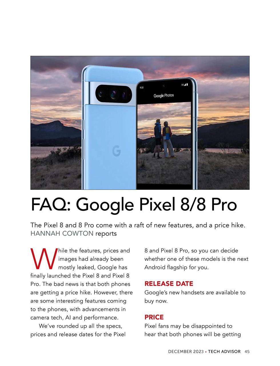 Tech Advisor Preview Pages