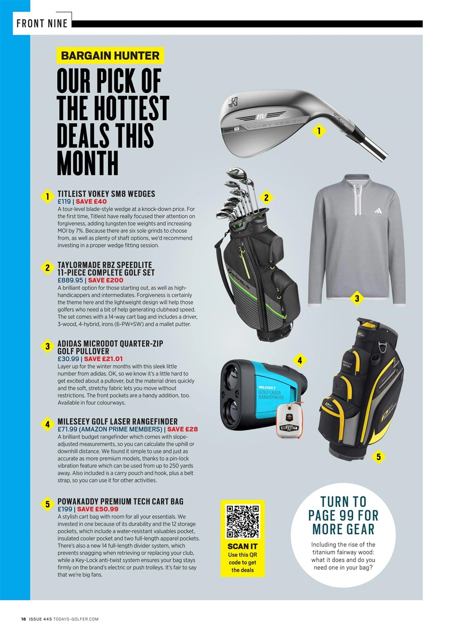 Today's Golfer Preview Pages