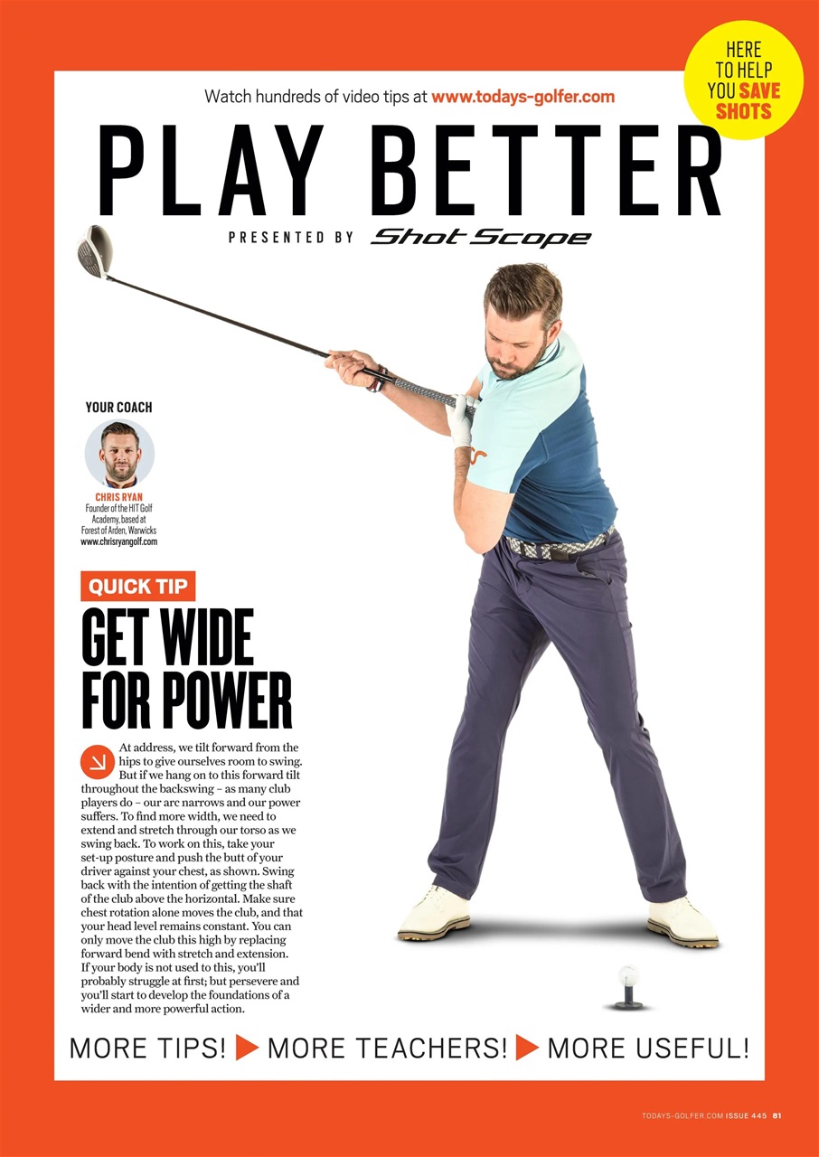 Today's Golfer Preview Pages