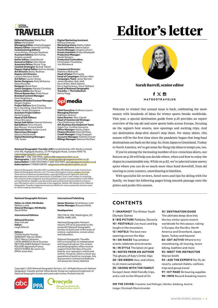 National Geographic Traveller UK Preview Pages