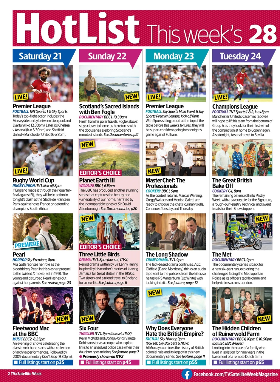 TV & Satellite Week Preview Pages