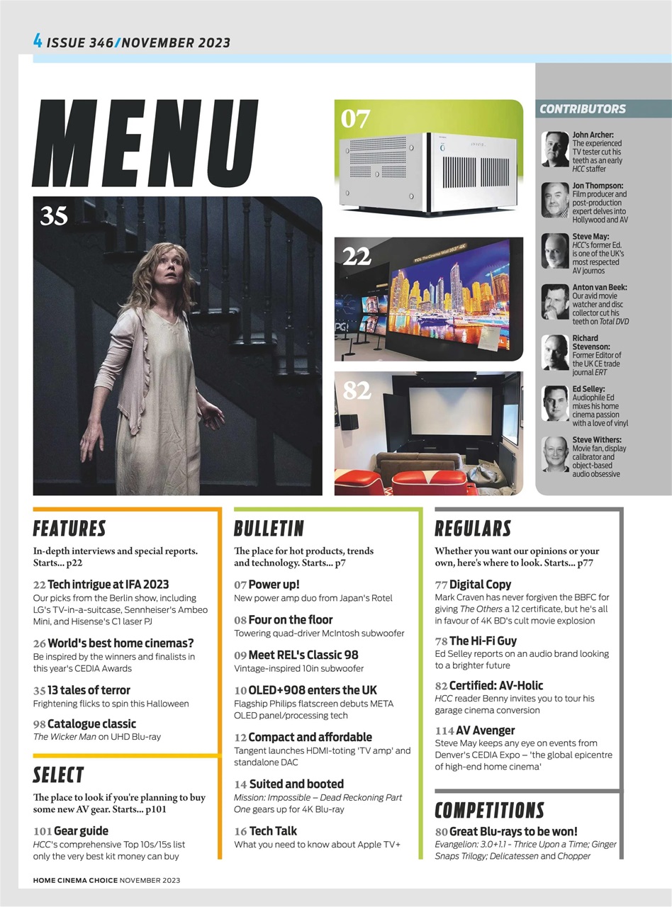 Home Cinema Choice Preview Pages