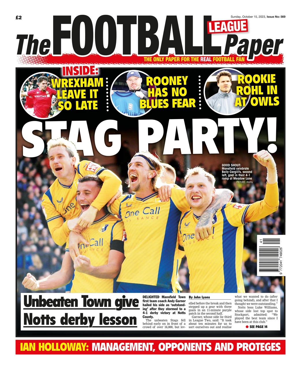 The Football League Paper Preview Pages