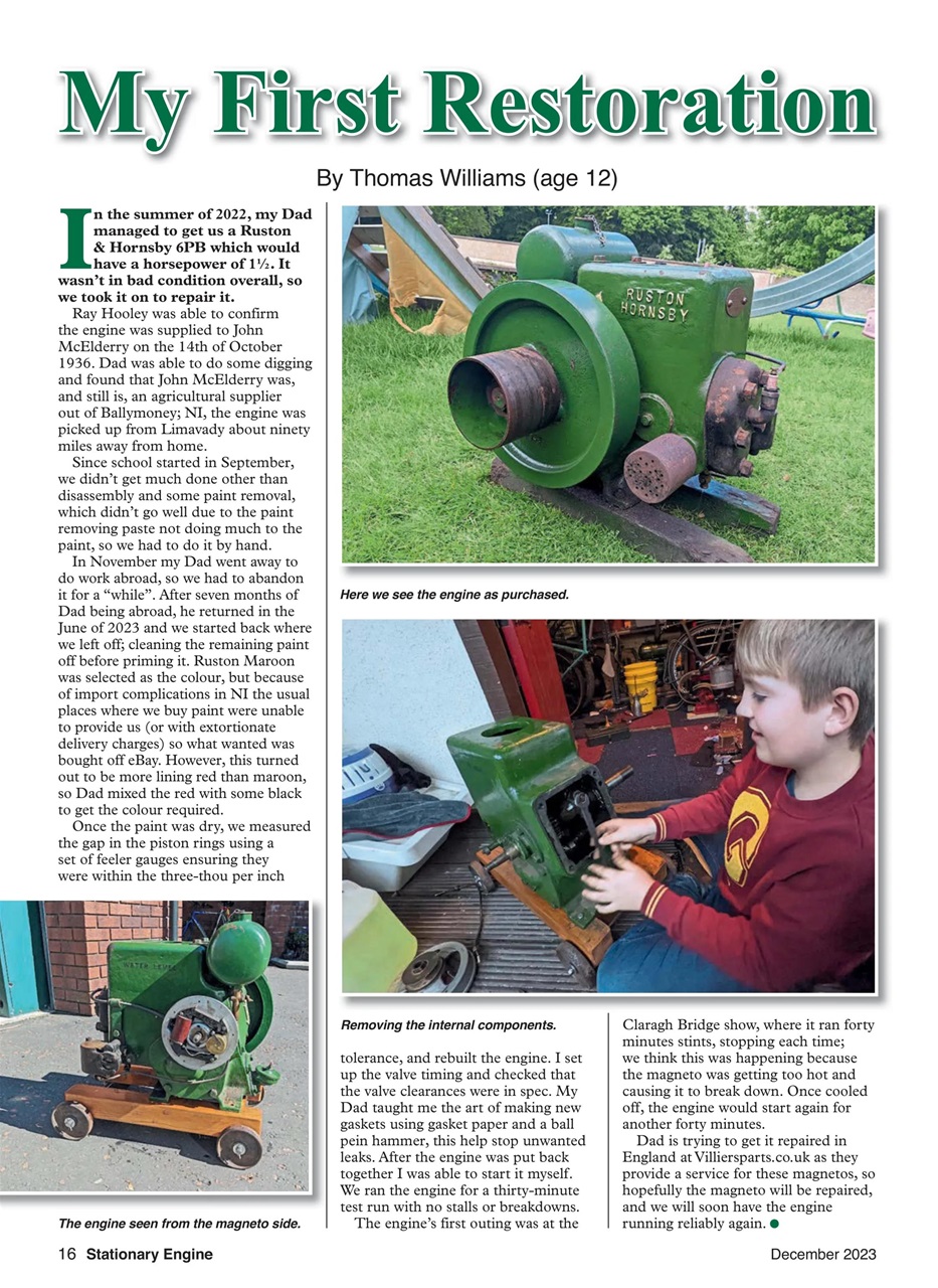 Stationary Engine Preview Pages