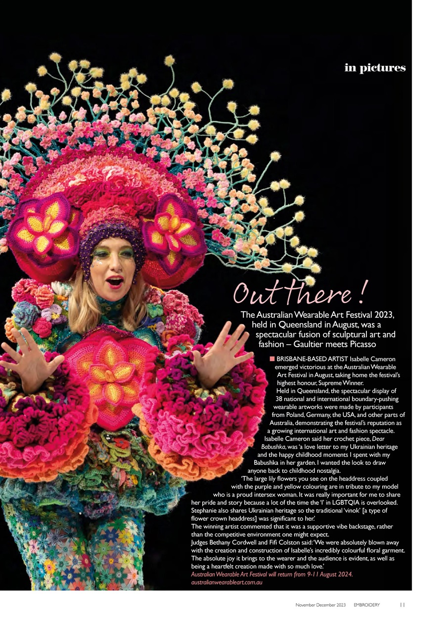 Embroidery Magazine Preview Pages