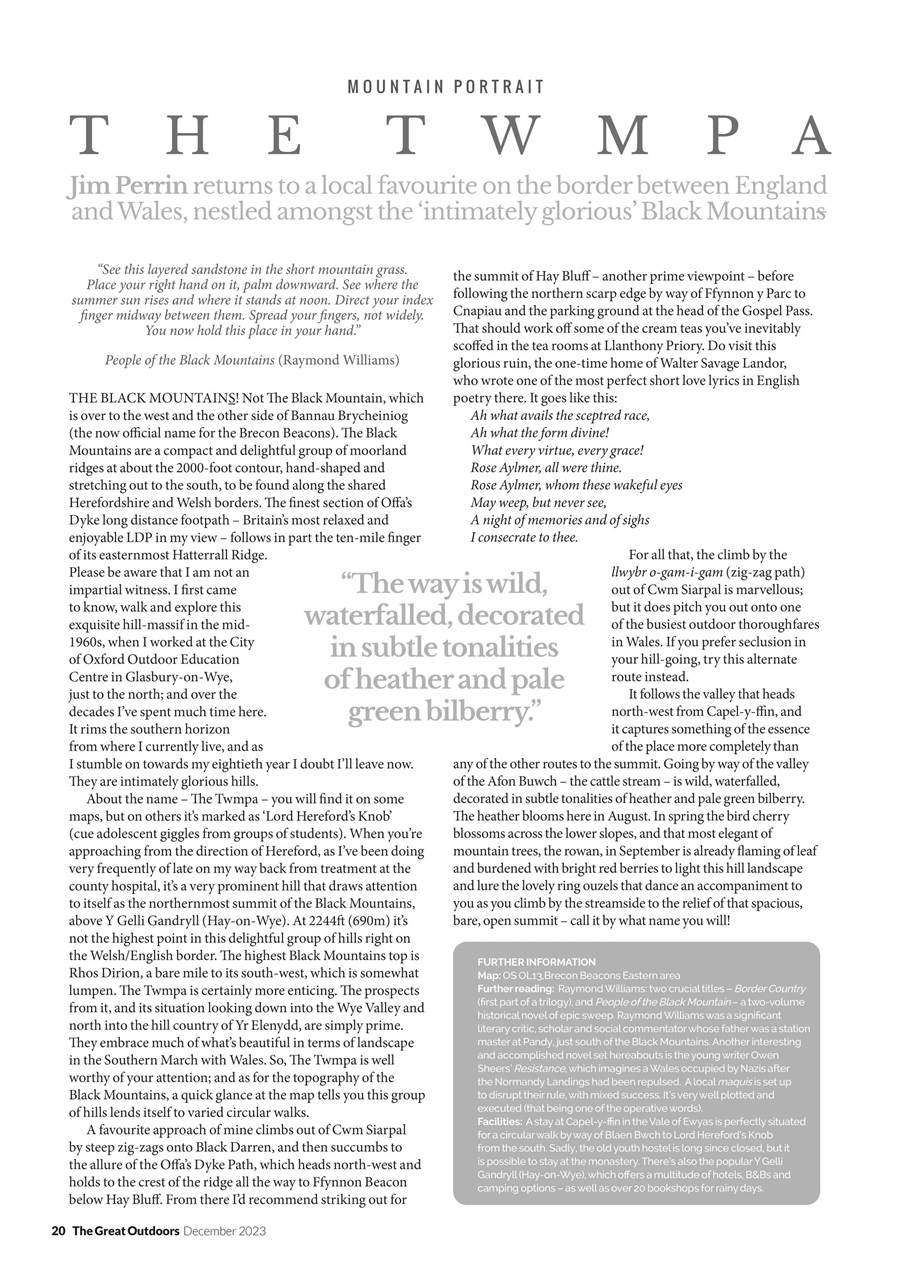 TGO - The Great Outdoors Magazine Preview Pages
