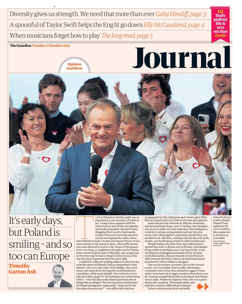 The Guardian Newspaper Preview Pages