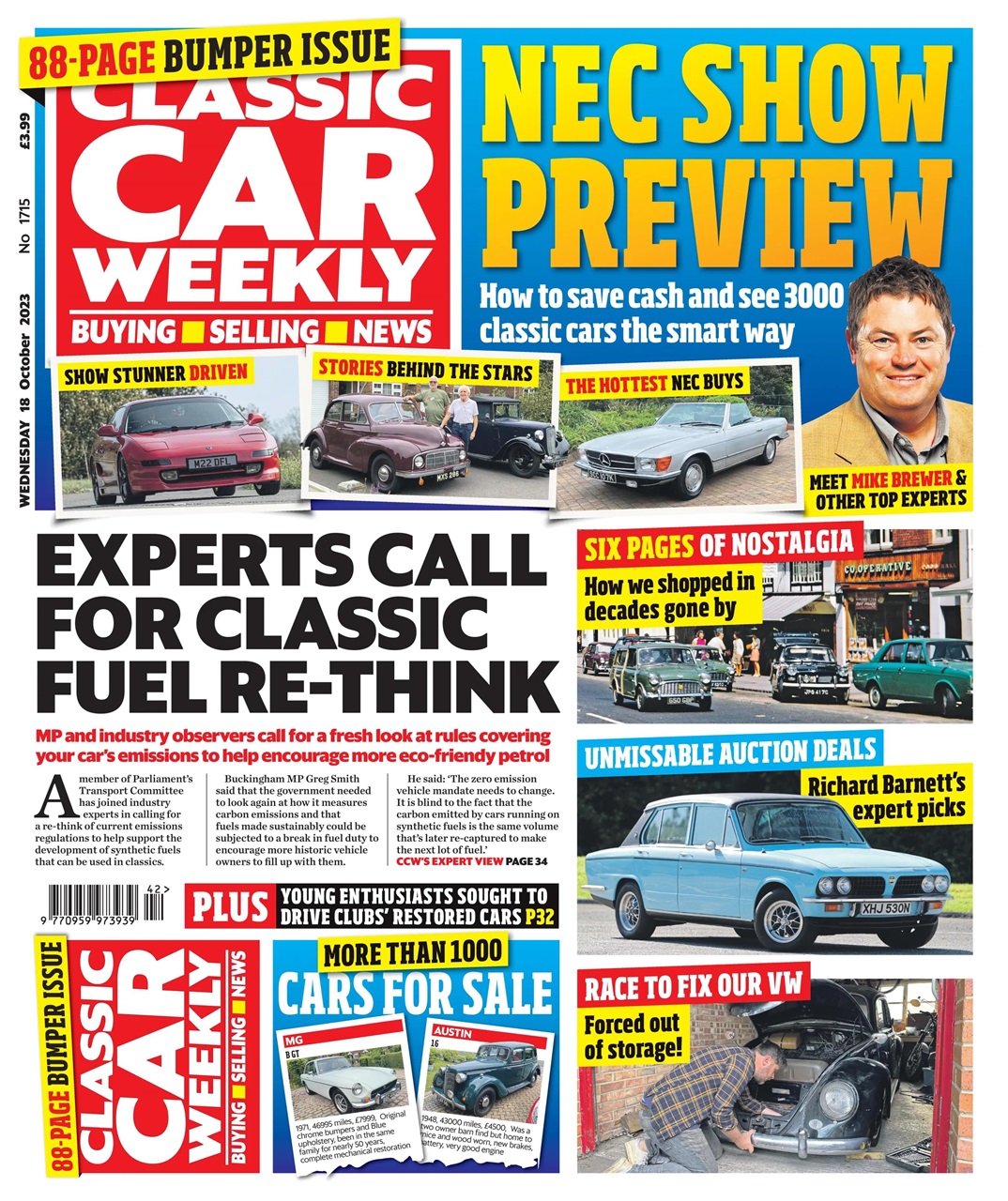 Classic Car Weekly Preview Pages