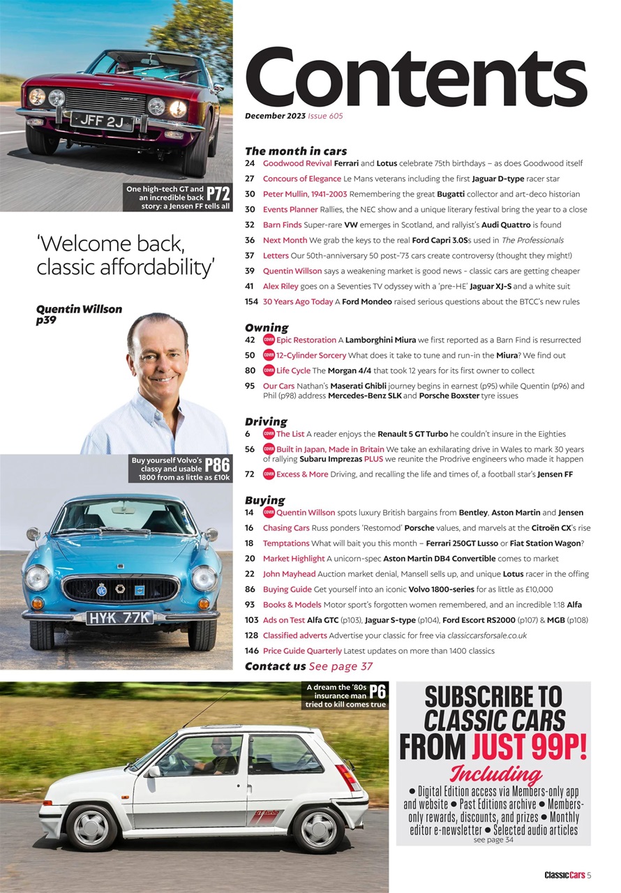 Classic Cars Preview Pages